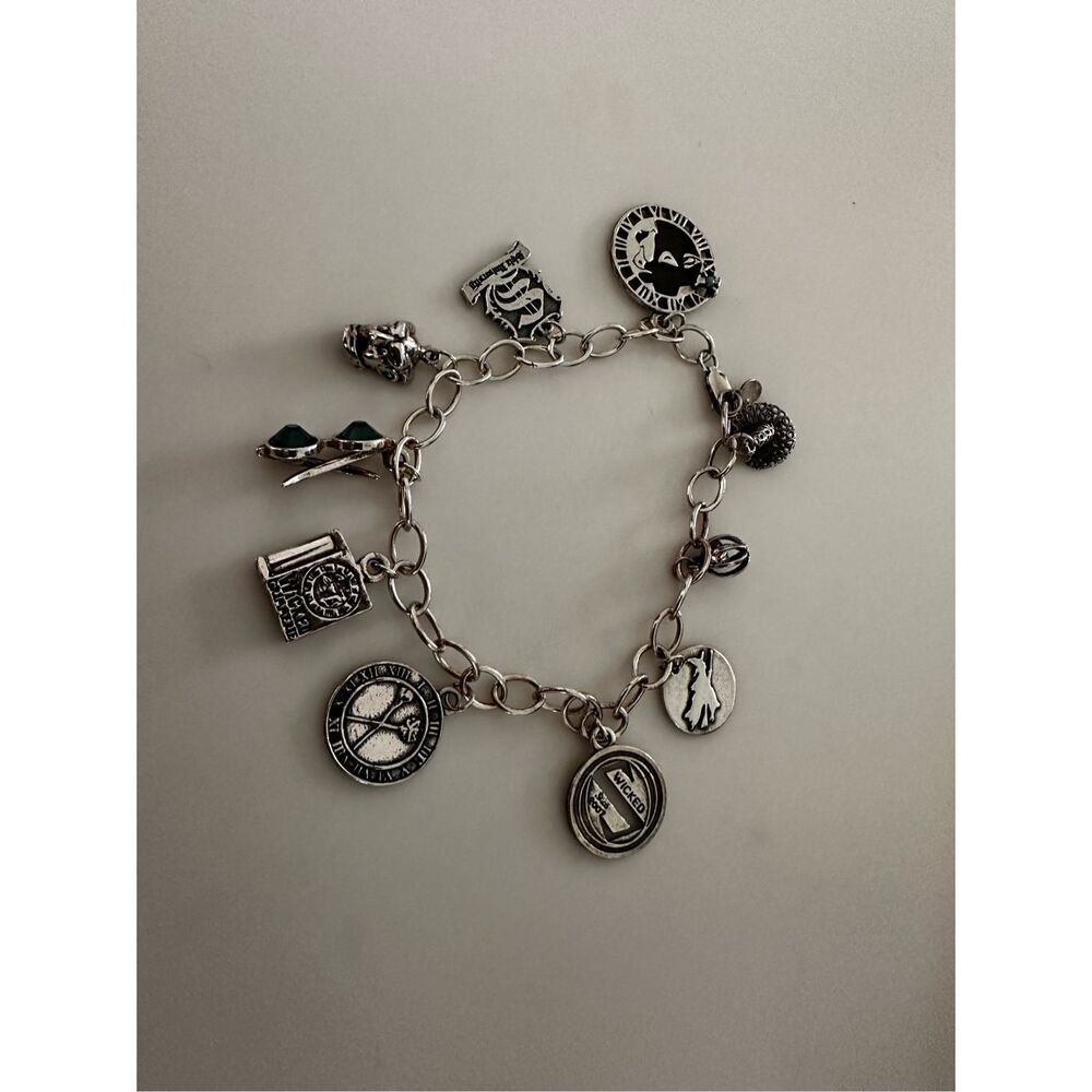 Wicked the musical charm bracelet sterling silver official charms and bracelet